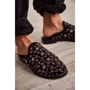Free People Cosmic Loafer mules - embroidered and beaded - size 37